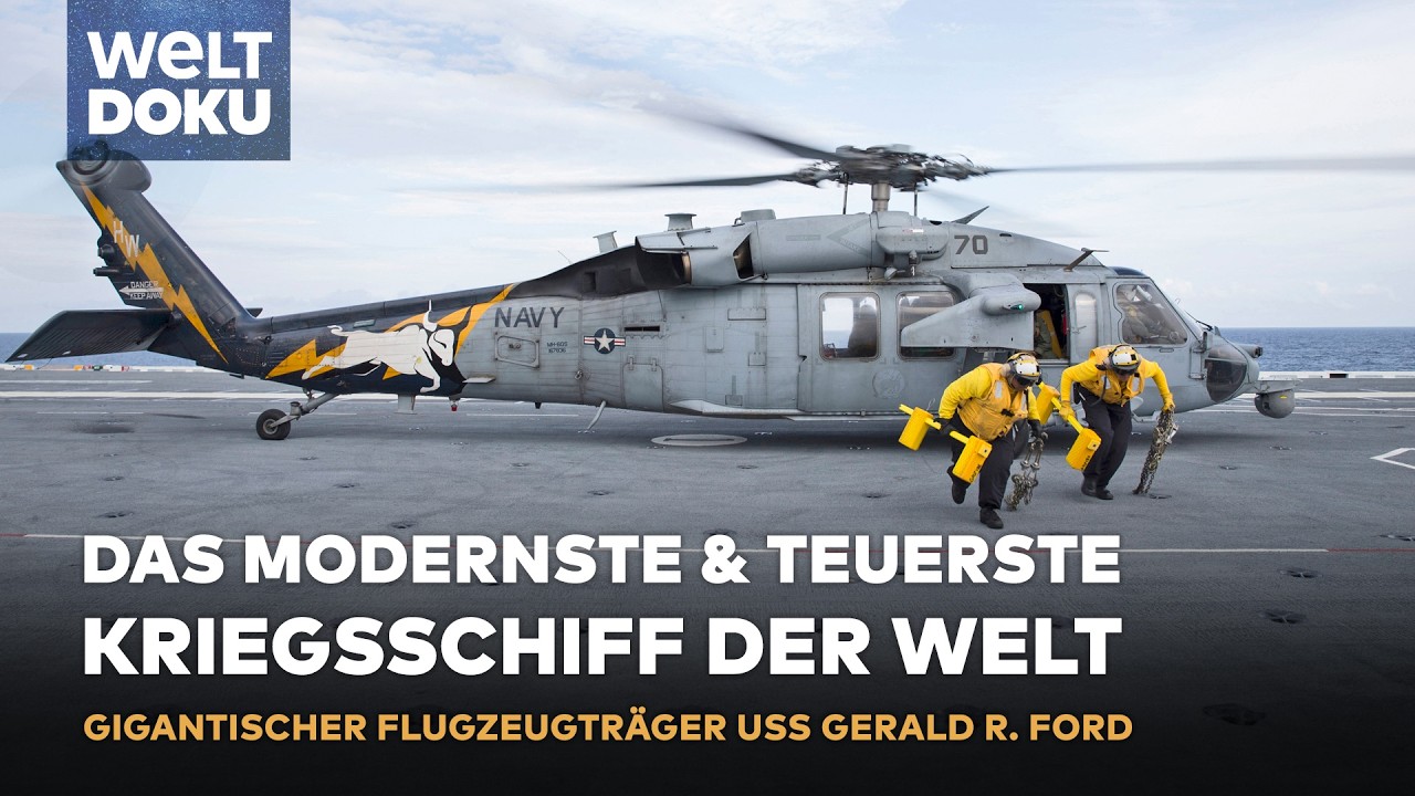 GIGANTISCHER FLUGZEUGTRÄGER USS Gerald R. Ford: Das teuerste & modernste Kriegsschiff der Welt DOKU