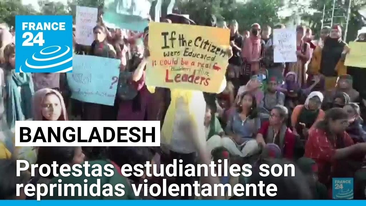 Estudiantes de Bangladesh protestan contra el sistema de cuotas de empleo en el sector público