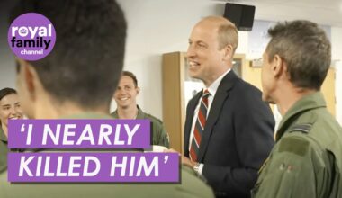 Prince William Reunites With His Flying Instructor on RAF Base Visit