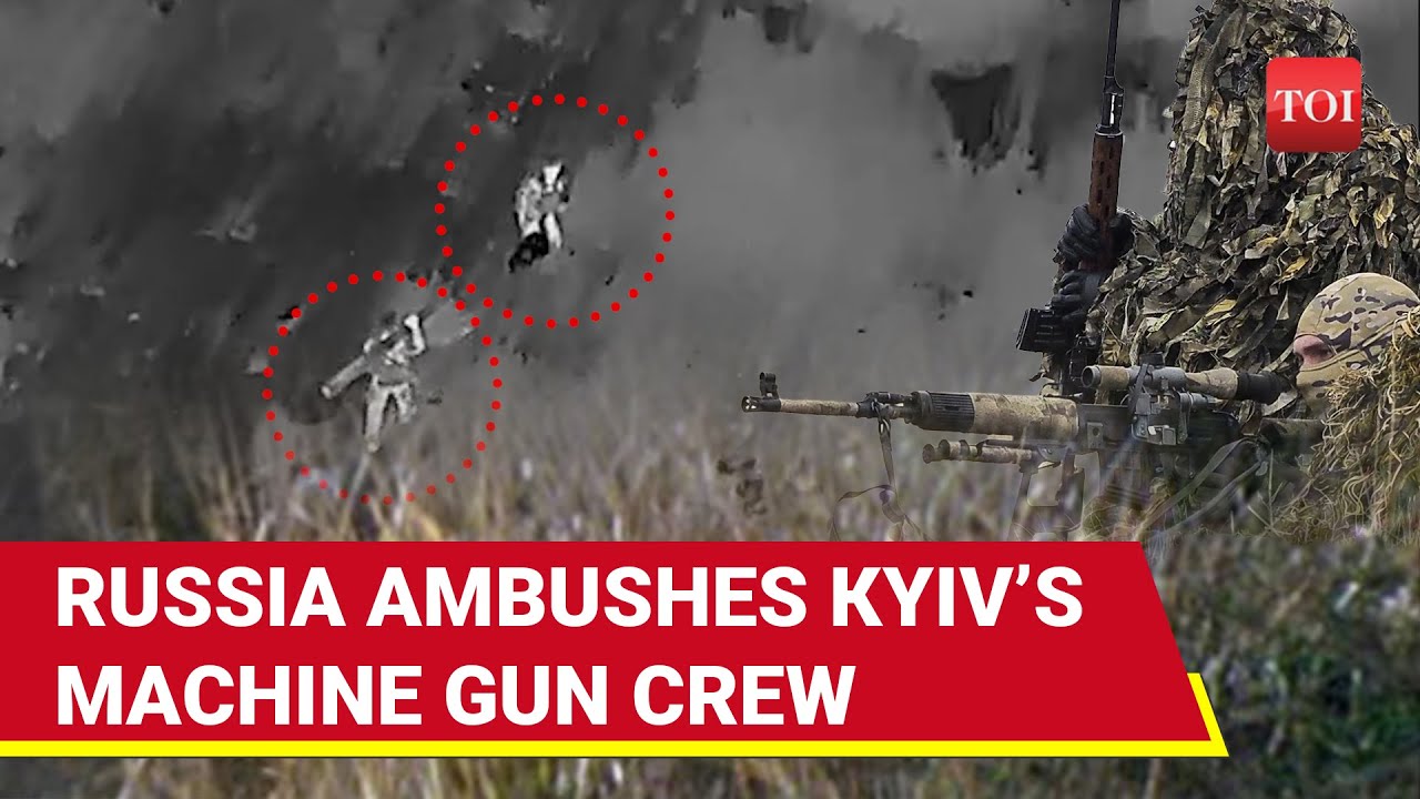 'Bull's Eye Hit': Russia Ambushes Ukrainian Machine Gun Crew After 'Secret Route' Detected