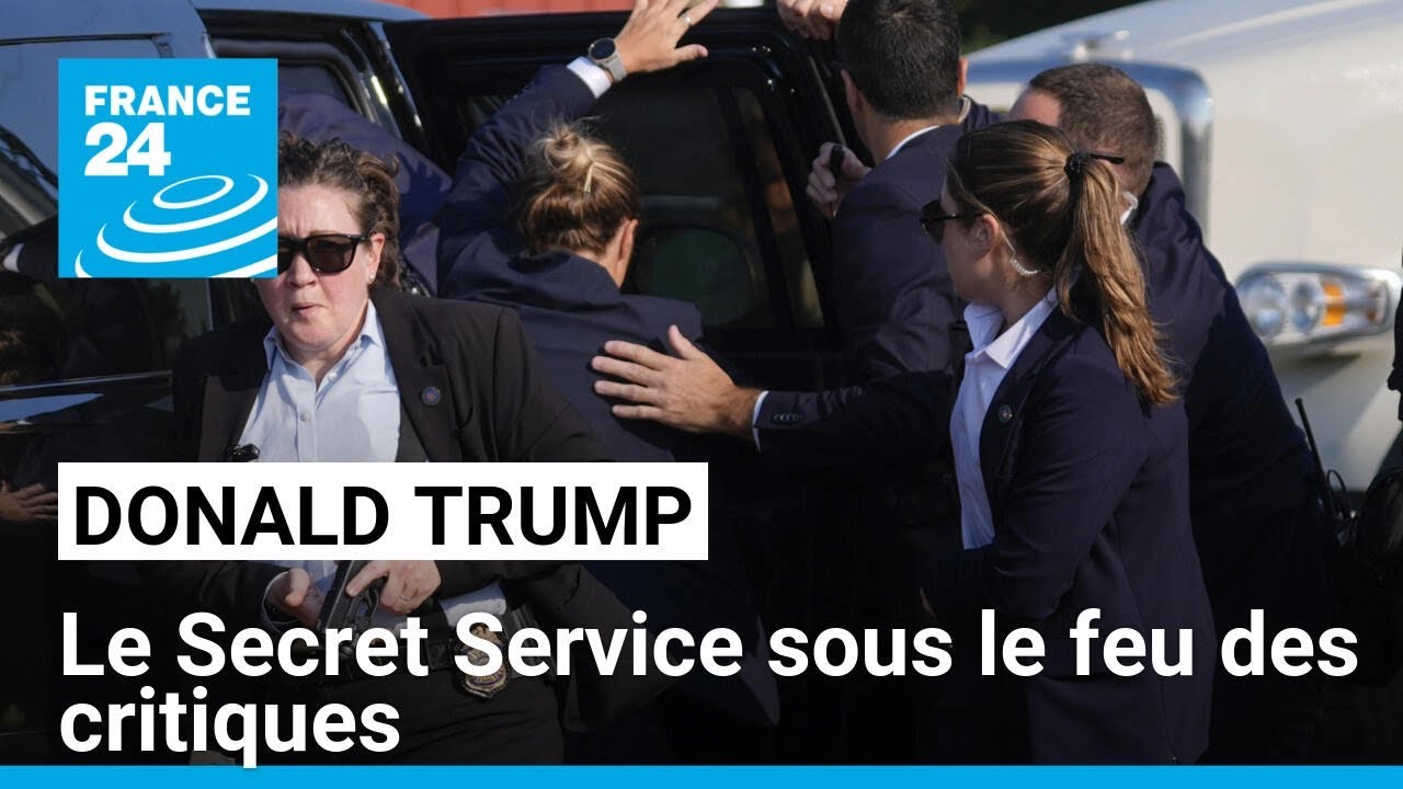 Le Secret Service sous le feu des critiques après l’attentat contre Donald Trump • FRANCE 24