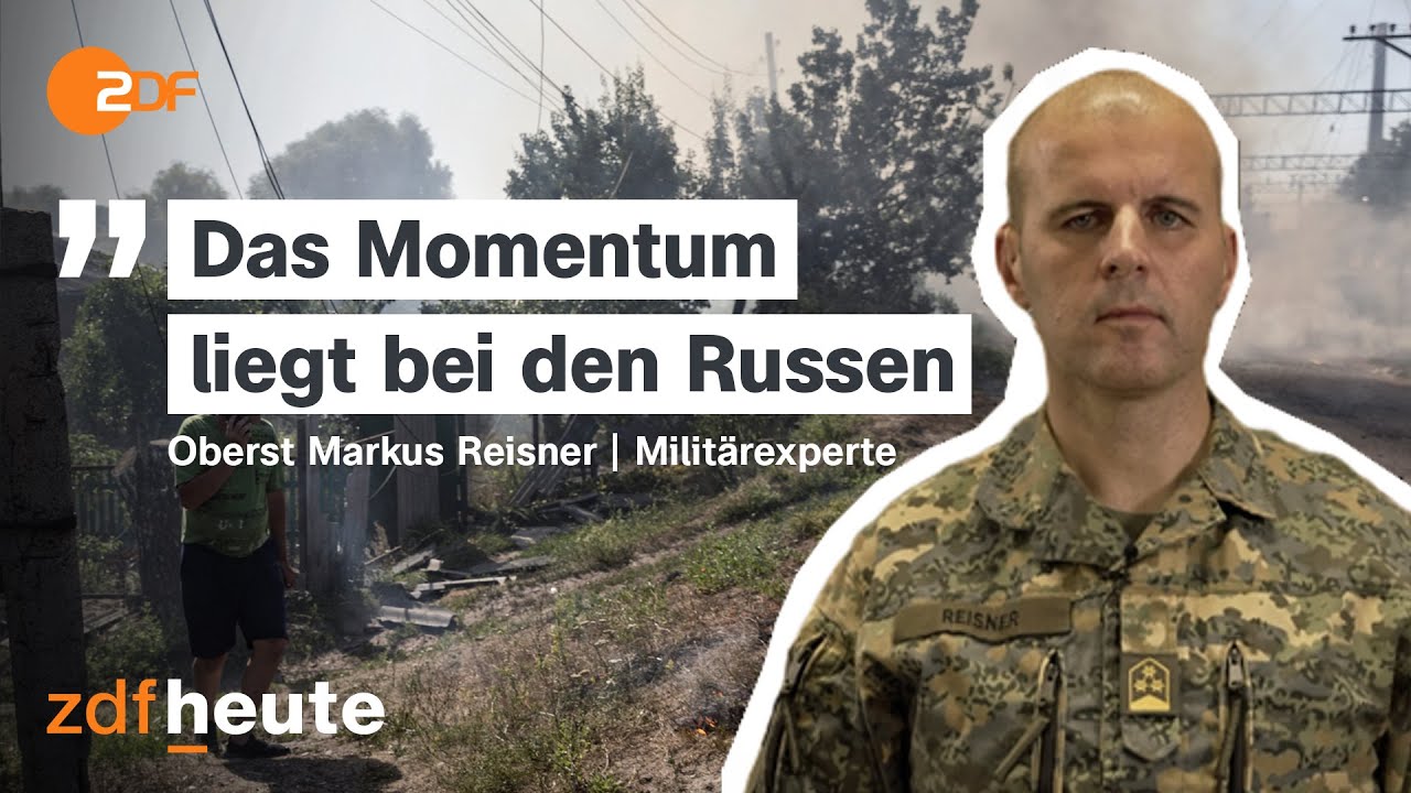 Russische Armee rückt vor: Gebietsverluste für Ukraine im Donbass | ZDFheute Live