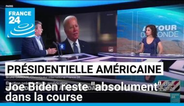 Présidentielle américaine : Joe Biden déterminé à rester dans la course • FRANCE 24