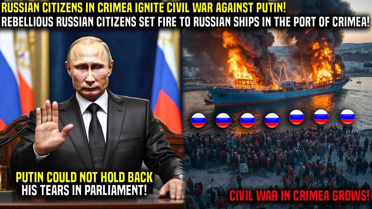 Putin Faces Civil War: Russian Citizens in Crimea Pull the Plug on Putin! Government is Falling!
