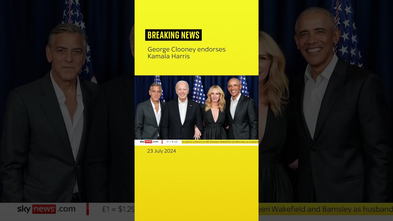George Clooney endorses Kamala Harris