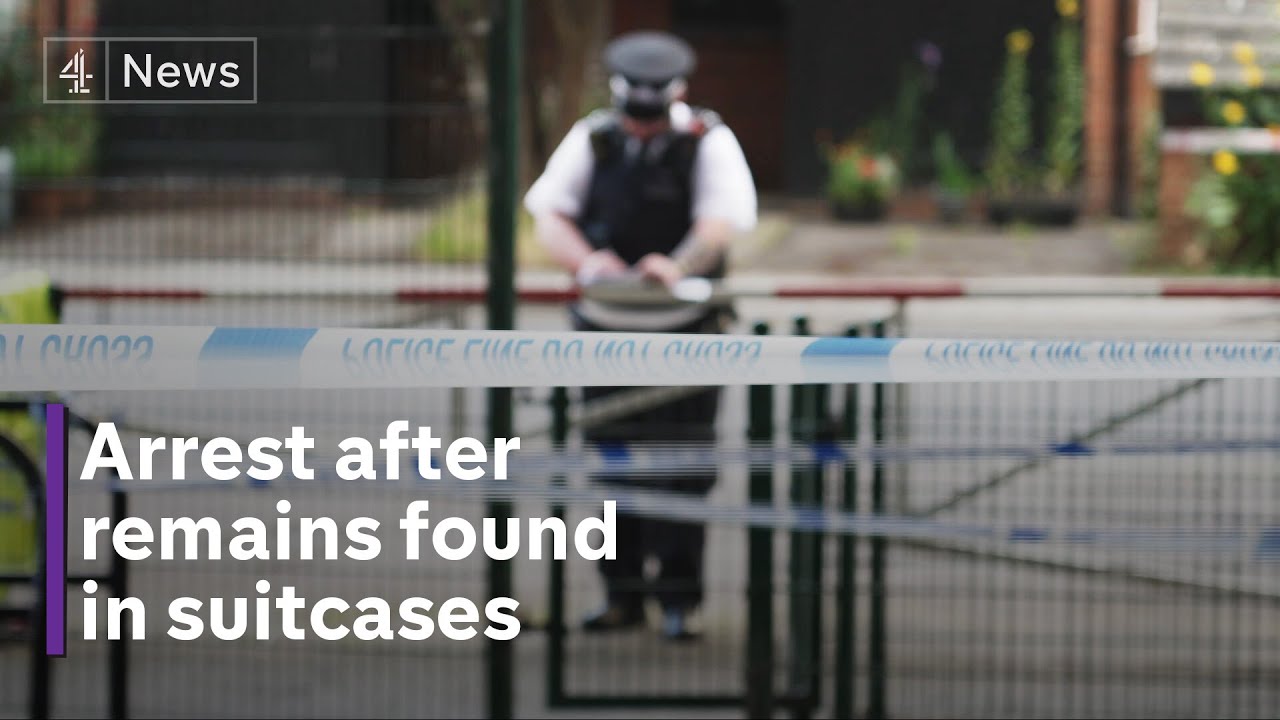 Bristol: Man arrested after human remains found in suitcases