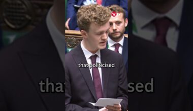 Baby of the House Sam Carling delivers first speech in Parliament aged 22 #shorts
