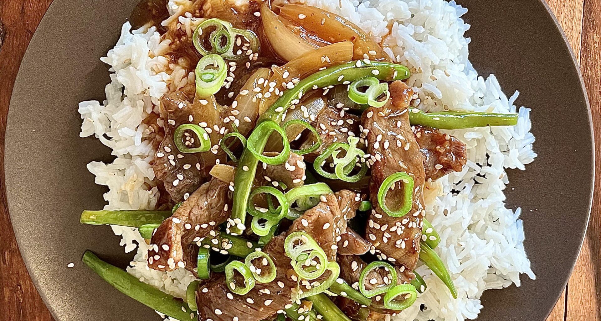 Beef with string beans