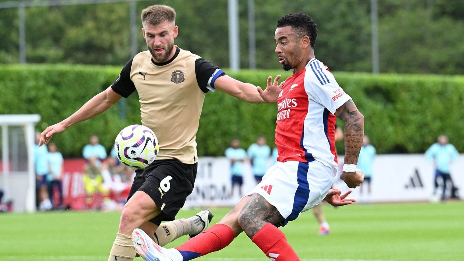 An Arsenal XI saw off League One side Leyton Orient 2-0 at the Sobha Realty Training Centre in a behind-closed-doors friendly on Saturday.