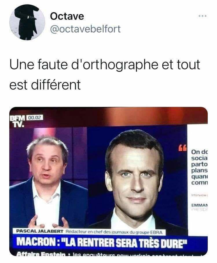 Faute d'orthographe ou acte manqué