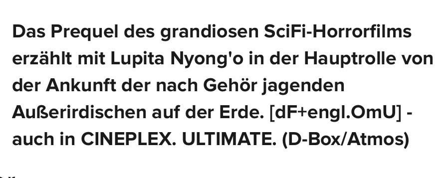 Going to the movies in germany