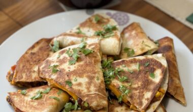 Veggie Quesadillas for tonight