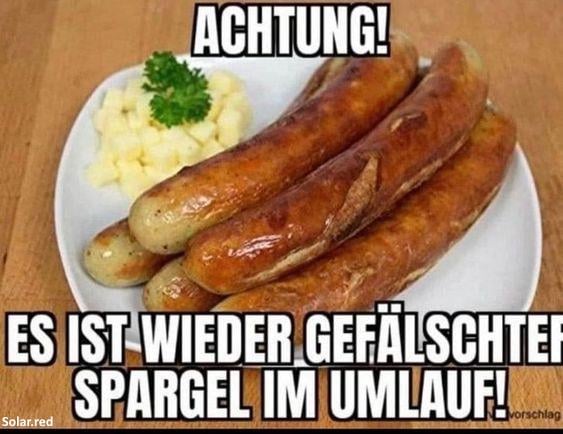 Achtung! Gefälschter Spargel ...