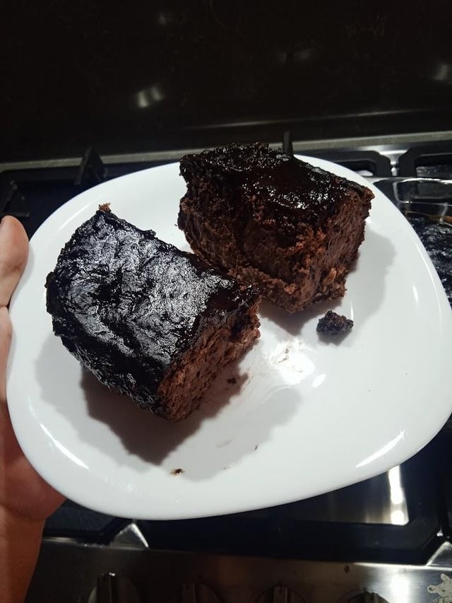 Double Chocolate Banana Date Oat Cake (High Protein)