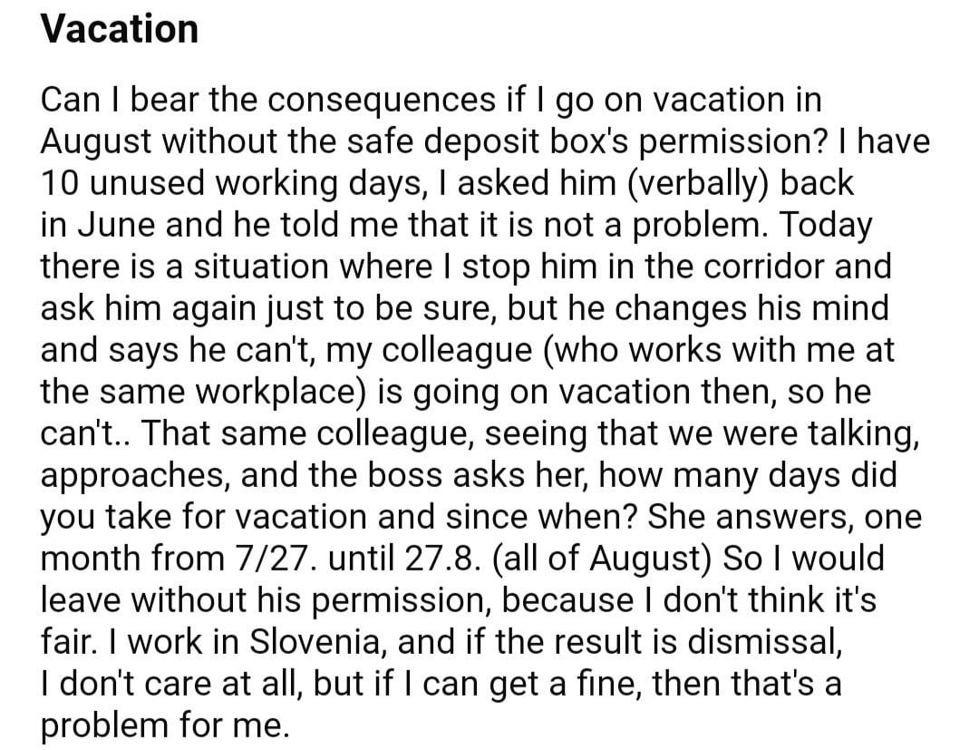 Vacation