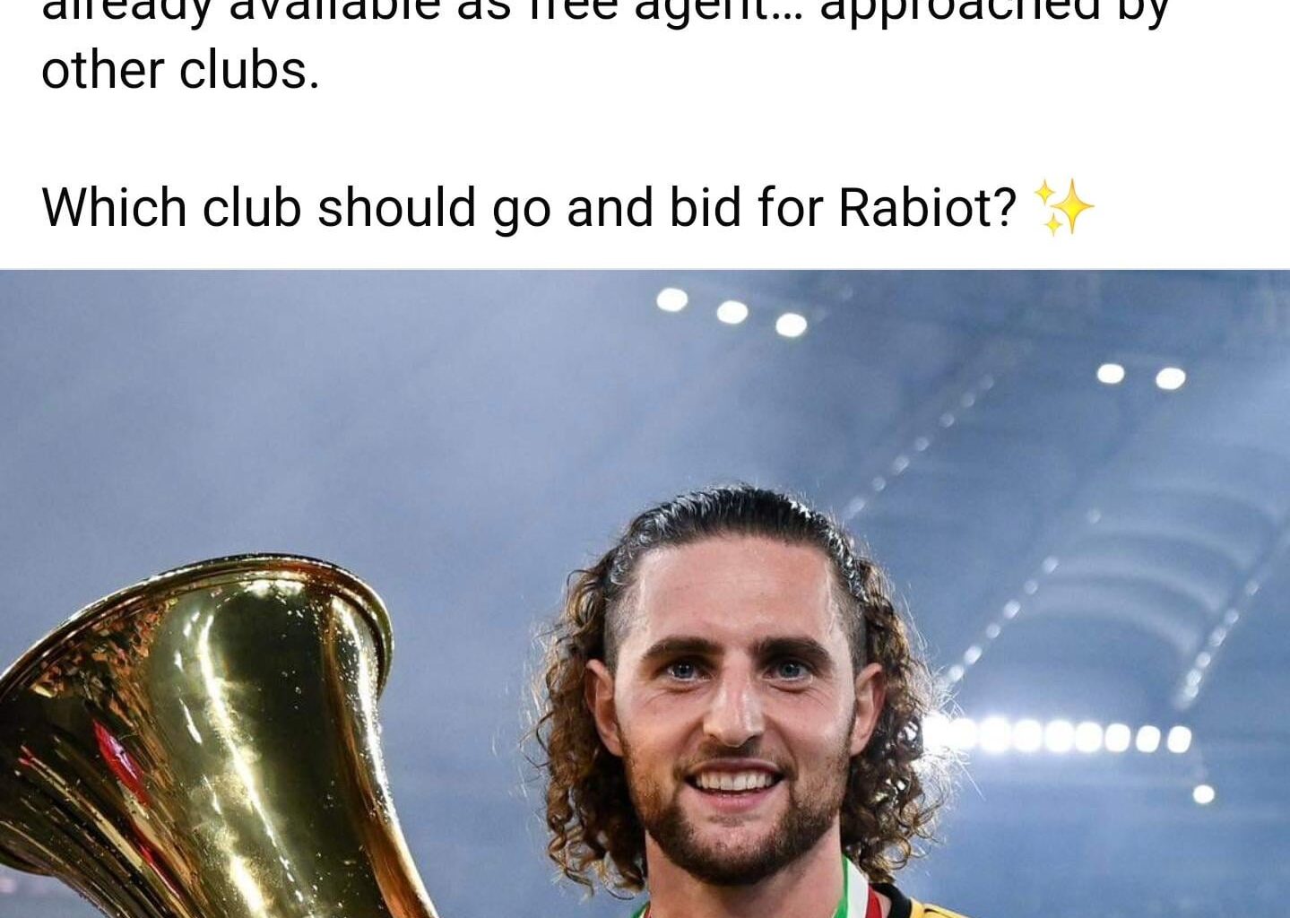 Rabiot is out of Juventus [FR]