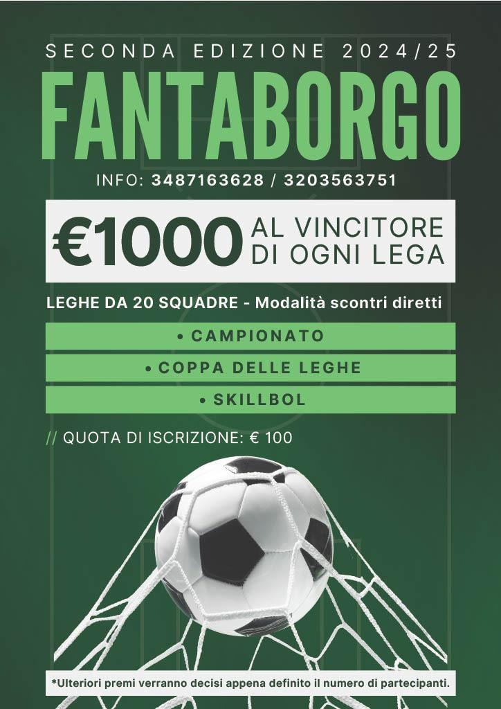 Fantacalcio a listone, modalità scontri diretti. Ricco montepremi