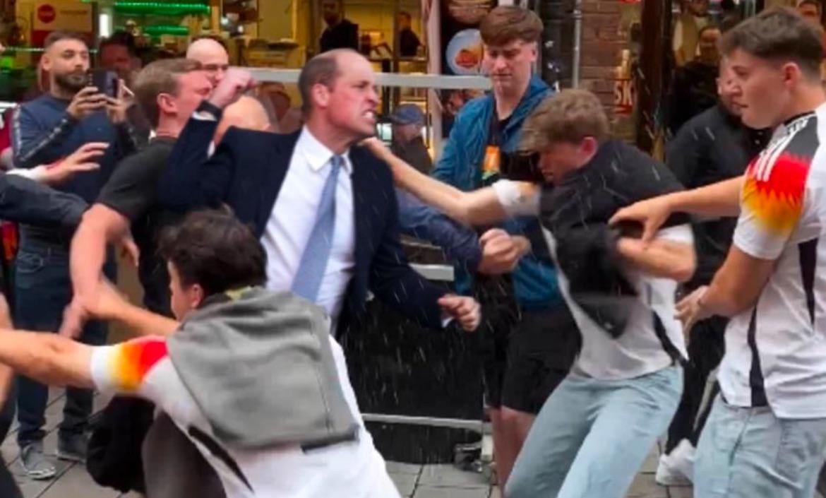 When you continentals question why we have a royal family, my response: who leads you into pub battles?