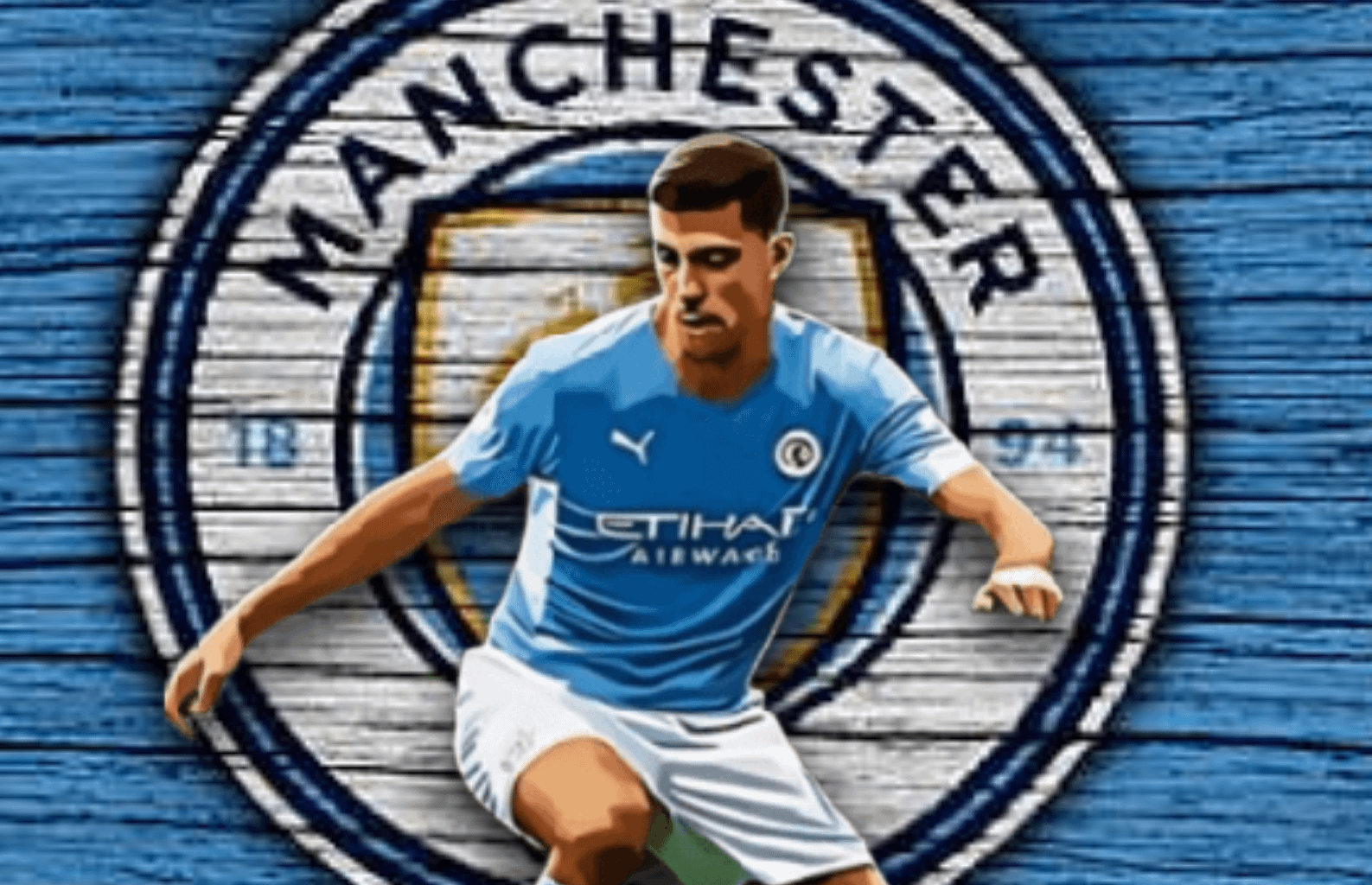 Made this Rodri poster, I'm new to digital art so please take it easy 🙏