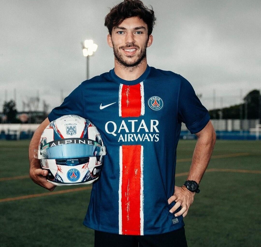 Formula 1 driver Pierre Gasly will be wearing a PSG-themed helmet during the Silverstone Grand Prix this weekend.