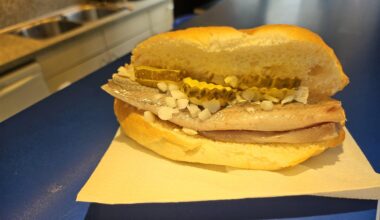 Broodje Haring With Pickle and Onion