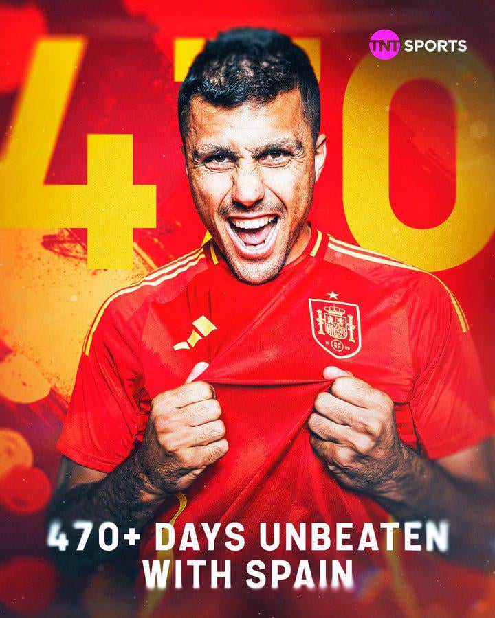 Rodri is a Euro 2024 Champion and its another historic run!