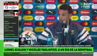 Scaloni: "Gostaria que um dia uma seleção europeia fosse convidada para a Copa América, e também o contrário. A dificuldade é a mesma, não acho que haja muita diferença."