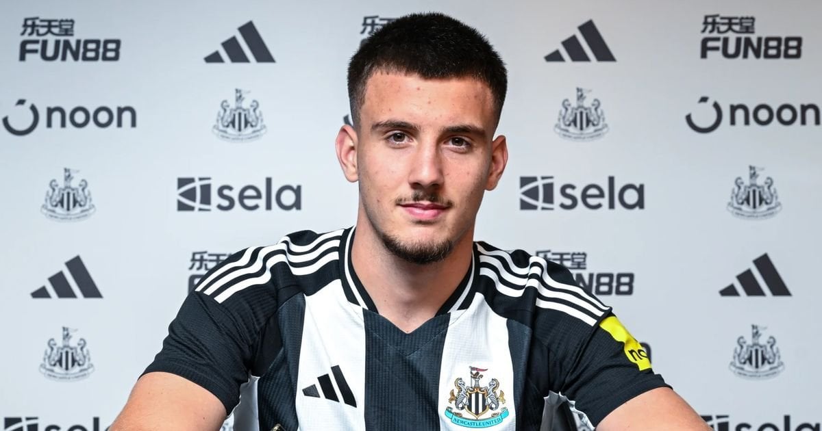 Newcastle sign 6ft 2in Serbia midfielder