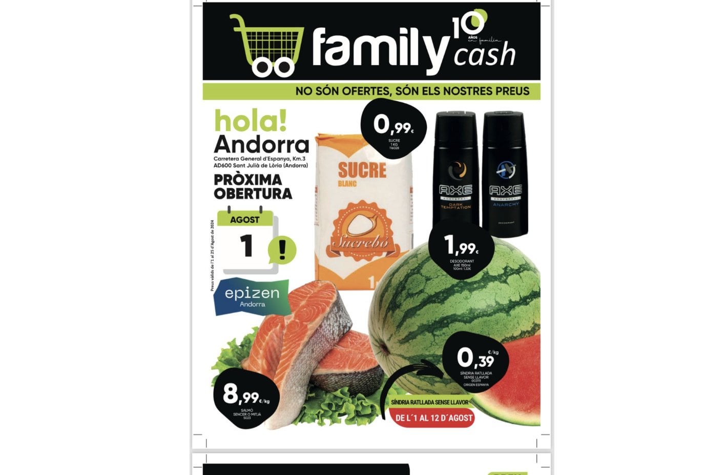 Family Cash arriba per 'rebentar preus' en la 'guerra' d'hípers Andorra i a la Seu