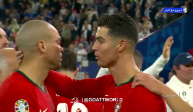 Cristiano and Pepe after the euro match against france 🥺🥺