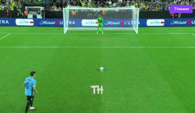 Fede Valverde scores his penalty