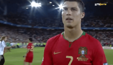 All of Cristiano Ronaldo's 93 shots taken in 21 knockout stage matches at World Cup/EURO, scoring only 3 goals