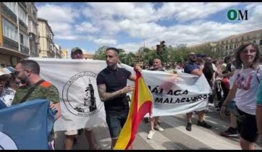 Neonazis son expulsados de la manifestación por la vivienda del 29J en Málaga
