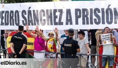 La extrema derecha invade los juzgados por la declaración de Begoña Gómez y se salta la prohibición de grabar en su interior