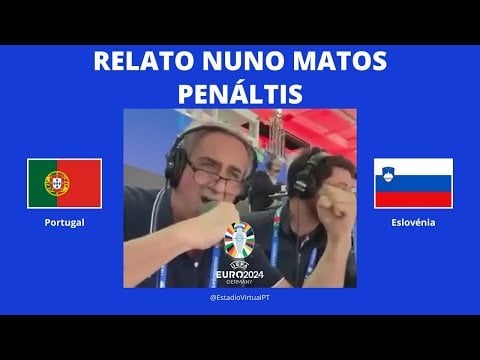 Nuno Matos da Antena 1 a fazer o relato dos penalties