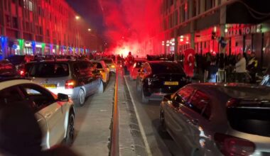 [bobhgl] Turkish fans celebrating in the Hague last night after Turkey beat Austria