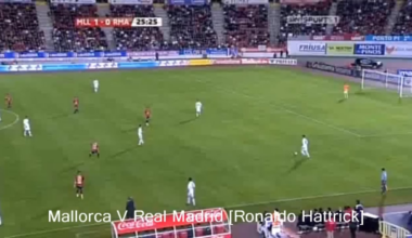 classic match. Mayorca - Real Madrid 2009 2010. Ronaldo first hat trick with Real Madrid