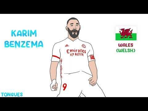 Karim Benzema in 25 different languages