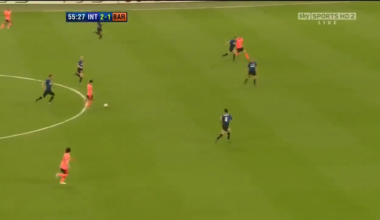 37 year old Zannetti open field tackle vs Messi