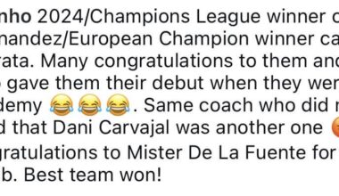 Jose’s post on Insta about our Euro winners