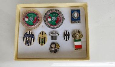 My small collection of Juventus and Italian national team badges