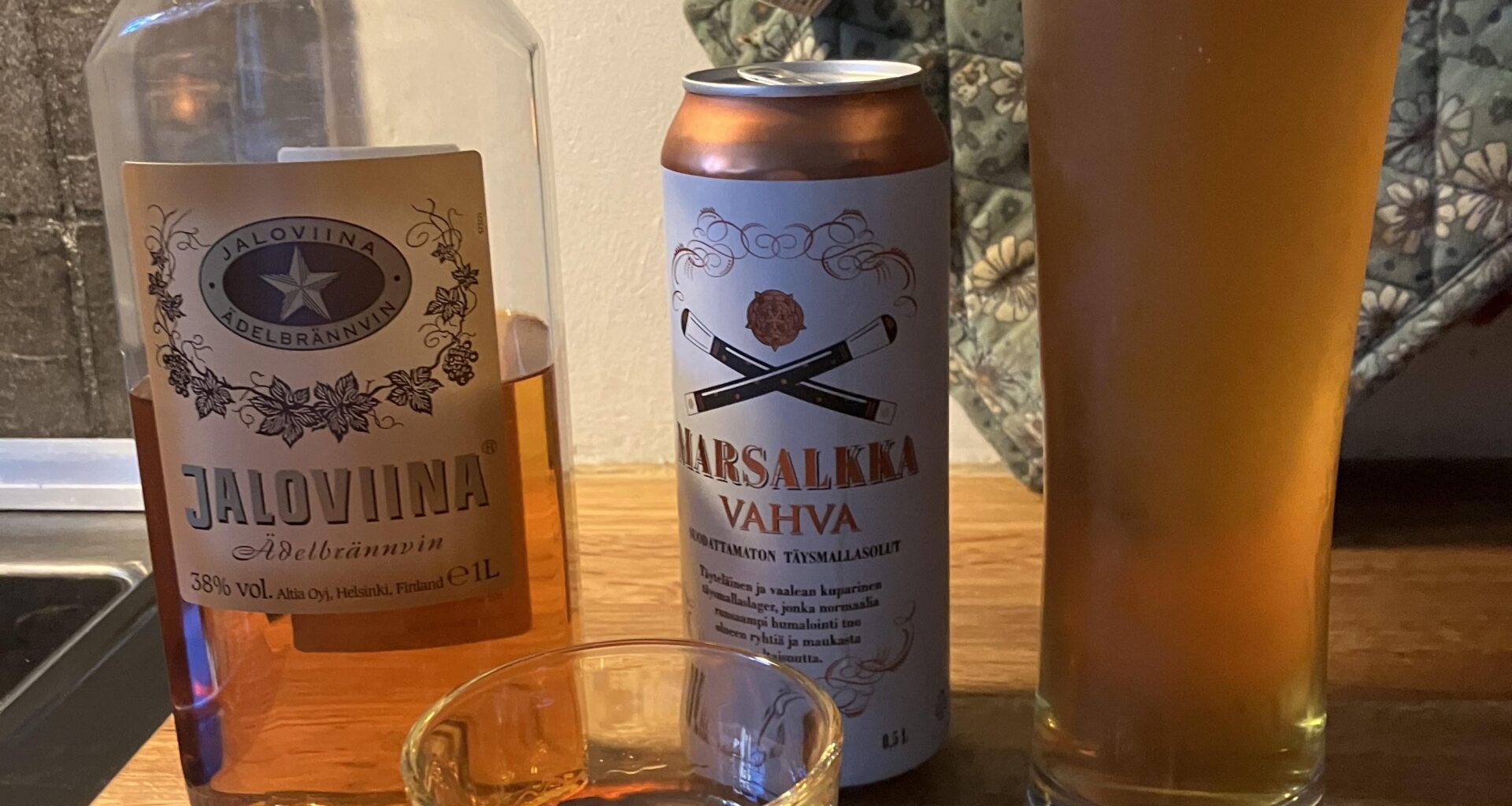 So I went to Finland and bought some fine booze. Kippis from Sweden!