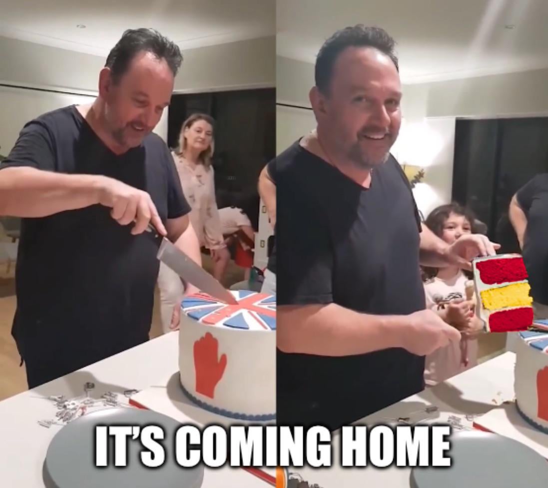 It’s coming home cake celebration!