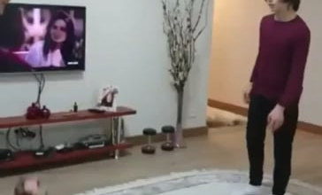 Arda Guler playing football with his father, years ago.
