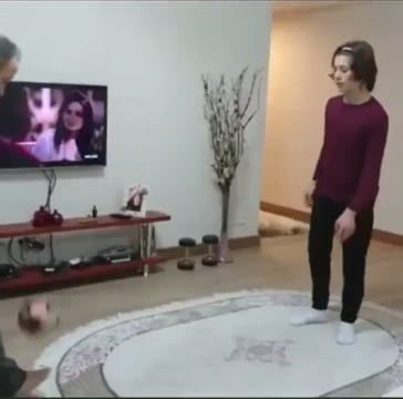 Arda Guler playing football with his father, years ago.