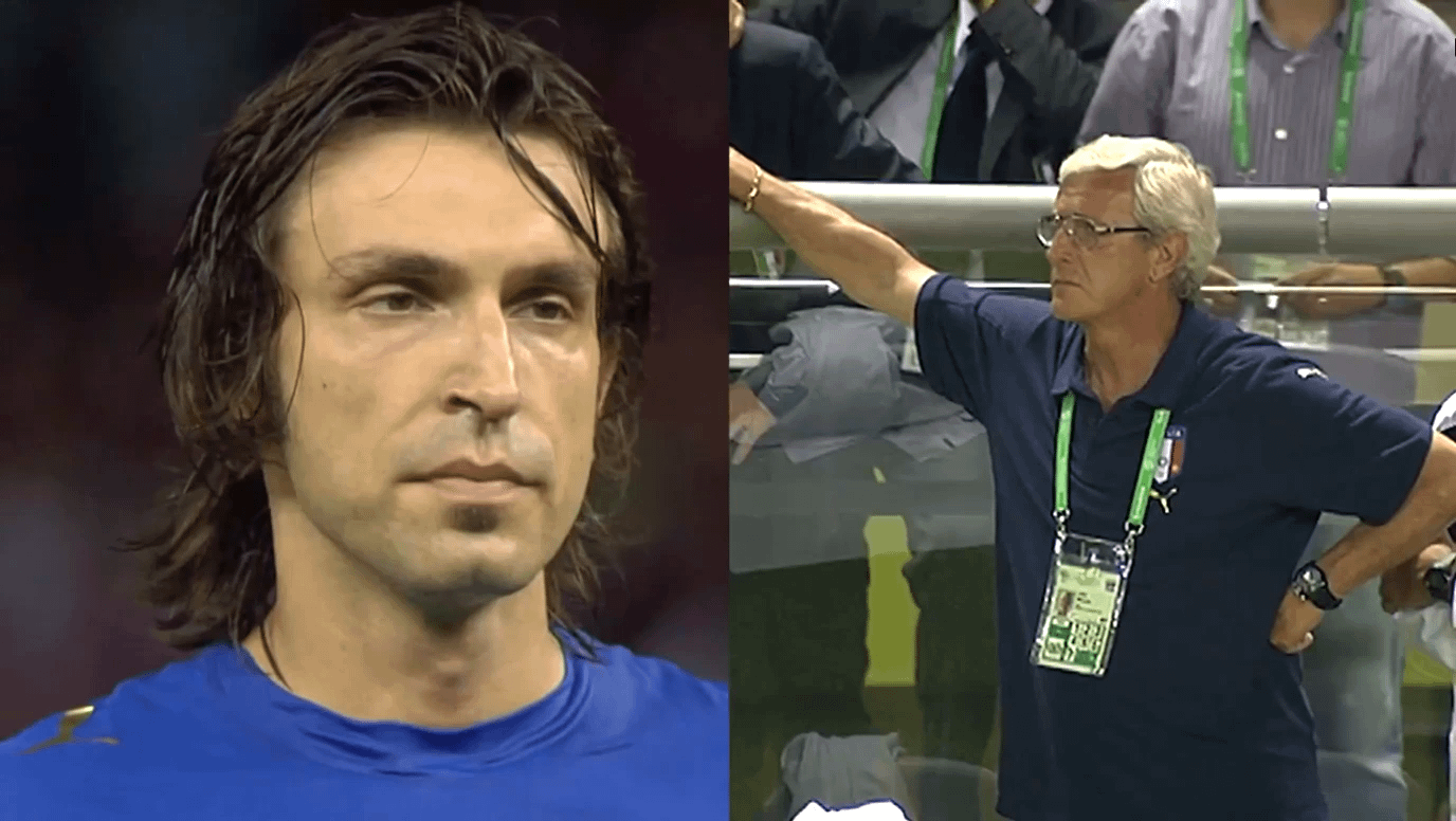 On the anniversary of Italy's 2006 World Cup triumph, here's Marcello Lippi's reaction during Italy's shoot-out victory over France.