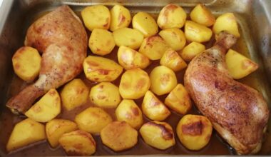 Yesterdays´s simple roast chicken lunch. Do the potatoes look good?