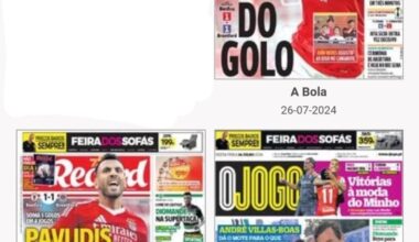 Capas de jornais