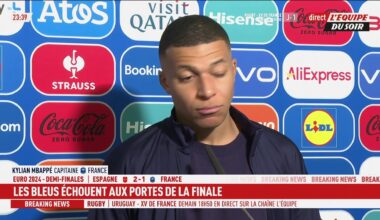 Mbappé: "O meu Europeu foi um fracasso. [...] No futebol, ou és bom ou não és bom. Eu não estive bem e vamos voltar para casa."