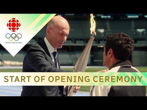 Zidane's opening segment at the Olympics (full video)